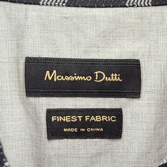 Massimo Dutti Men's 100% Cotton Casual Long Sleeves Button Down Shirt - Picture 3 of 7